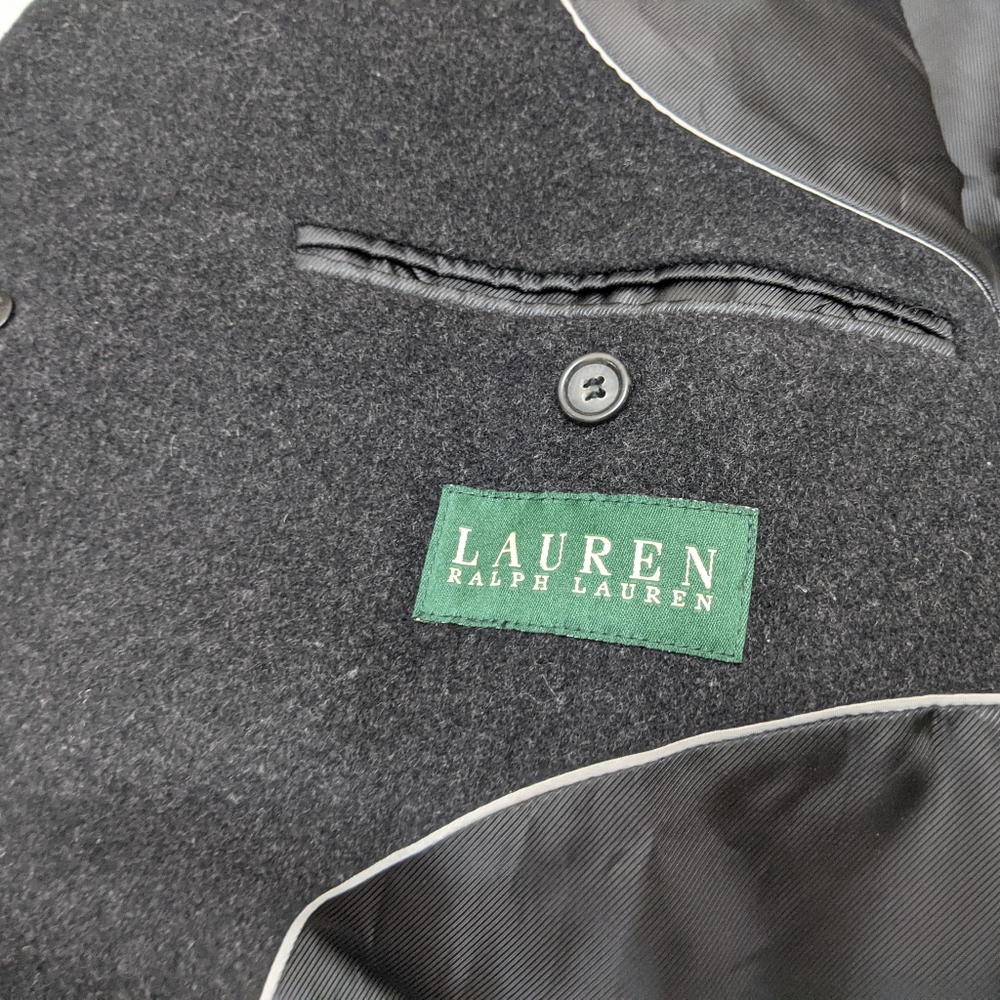 Ralph Lauren Men's Wool Blend Classic Topcoat Size 46 - Picture 11 of 16